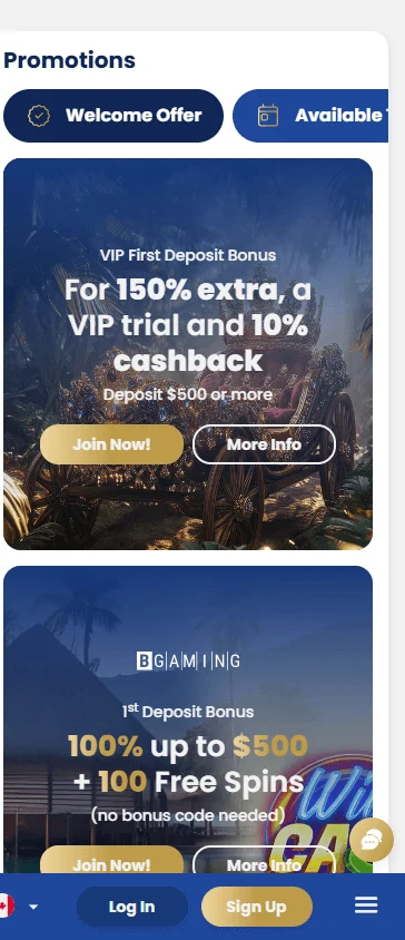 Lukki Casino mobile promotions area on a phone